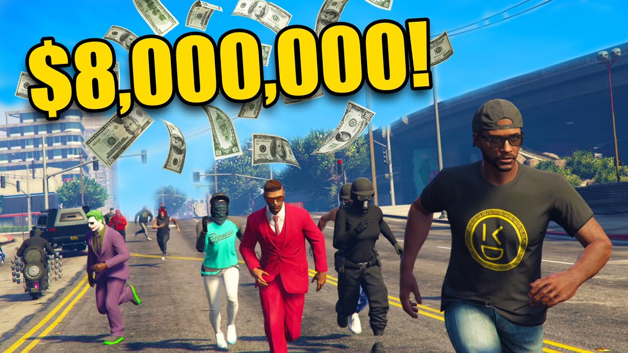 FIRST PERSON TO CATCH ME GETS $8,000,000! | GTA 5 THUG LIFE #427