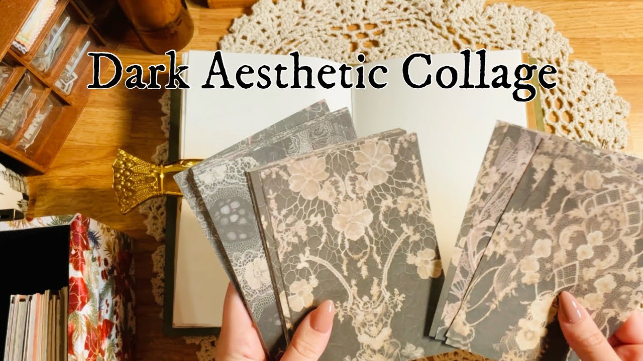 ASMR | ダークコラージュ #artjournaling 