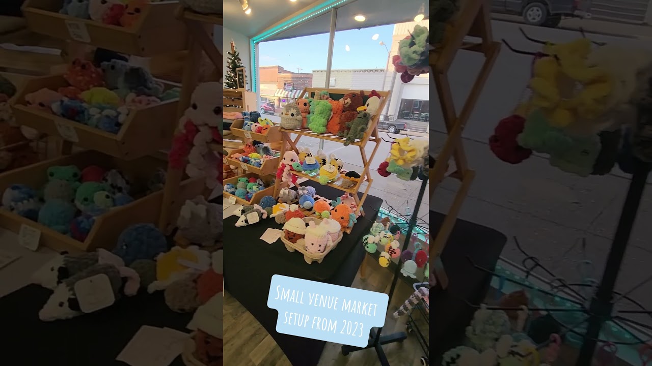 Small Venue Market Setup #crochet #crochetmarket #marketsetup #capcut