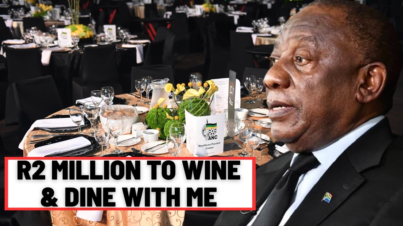 R2 Million To Eat With Cyril? ANC Gala Sparks Huge Rage