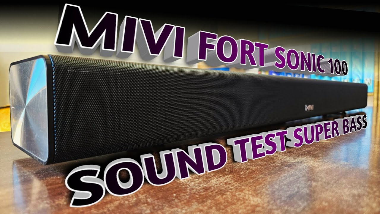 MIVI FORT SONIC 100 SOUNDBAR | SOUND TEST | BY TECHNO AARIF |