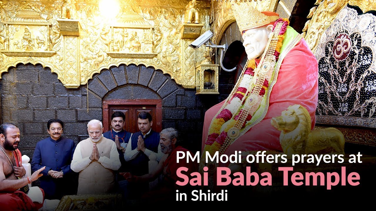 PM Modi offers prayers at Sai Baba Temple in Shirdi