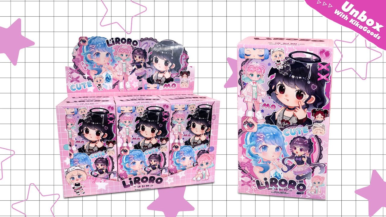 Unboxing Liroro Binary Sweetheart Series Action Figure BJD Blind Box #kikagoods #unboxing #asmr
