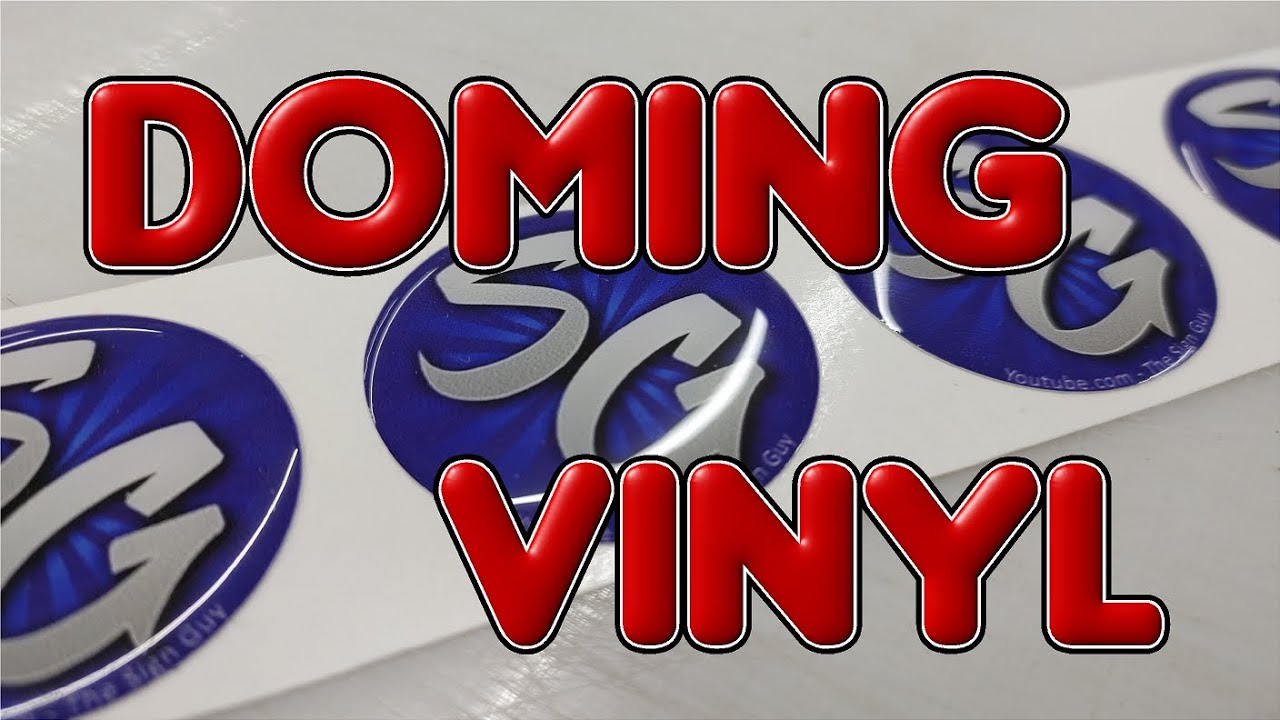 How to Dome Vinyl Lettering and Logo's