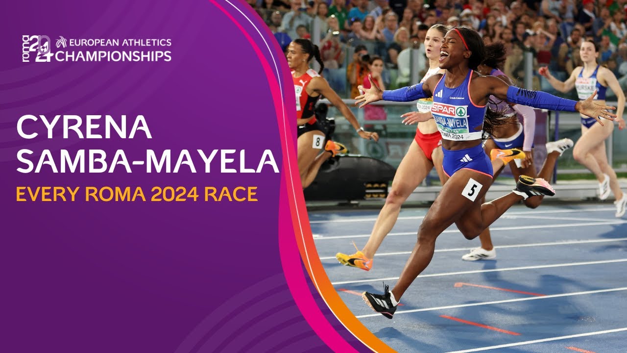 Championship record SMASHED! 🥵 Cyréna Samba-Mayela 🇫🇷 Every Roma 2024 Race