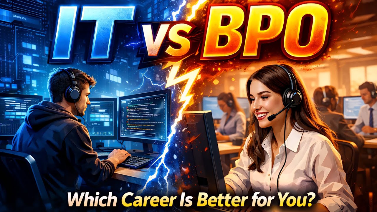 IT vs BPO | Job, Salary, Skills & Future (2026) | Which Career Is Better for You?