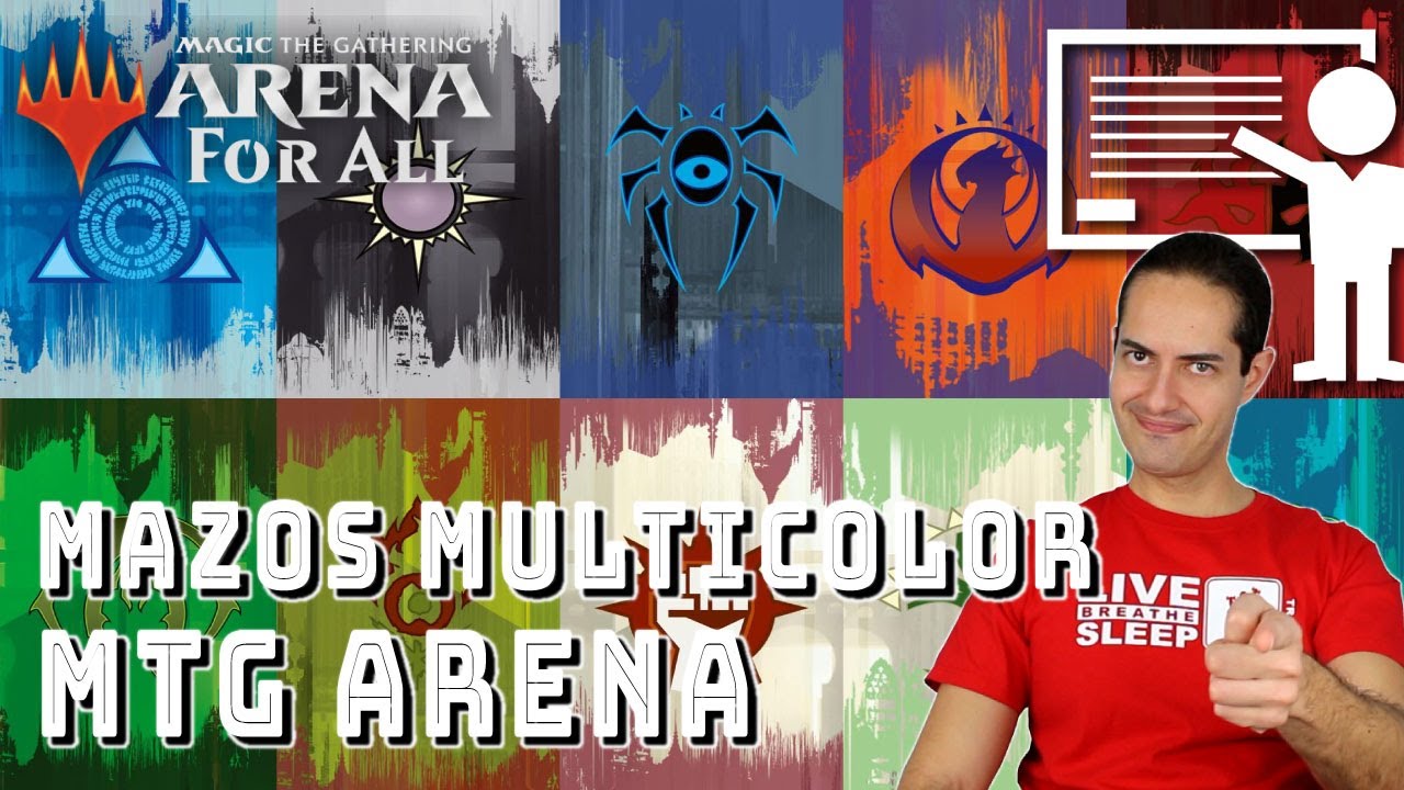 𝗠𝗔𝗭𝗢𝗦 𝗠𝗨𝗟𝗧𝗜𝗖𝗢𝗟𝗢𝗥 en 𝗠𝗔𝗚𝗜𝗖 🧙‍♂️【 Combinaciones Colores | TUTORIAL PRINCIPIANTES 🔊 MTG ARENA ESPAÑOL 】