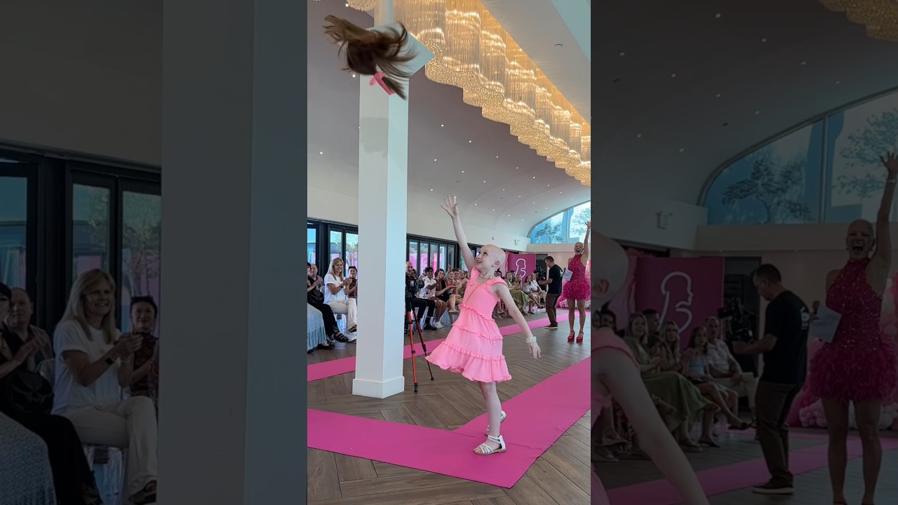 Gracie at our Baldtourage Fashion Show in LA! Who watched it live?!? #alopecia #baldtourage