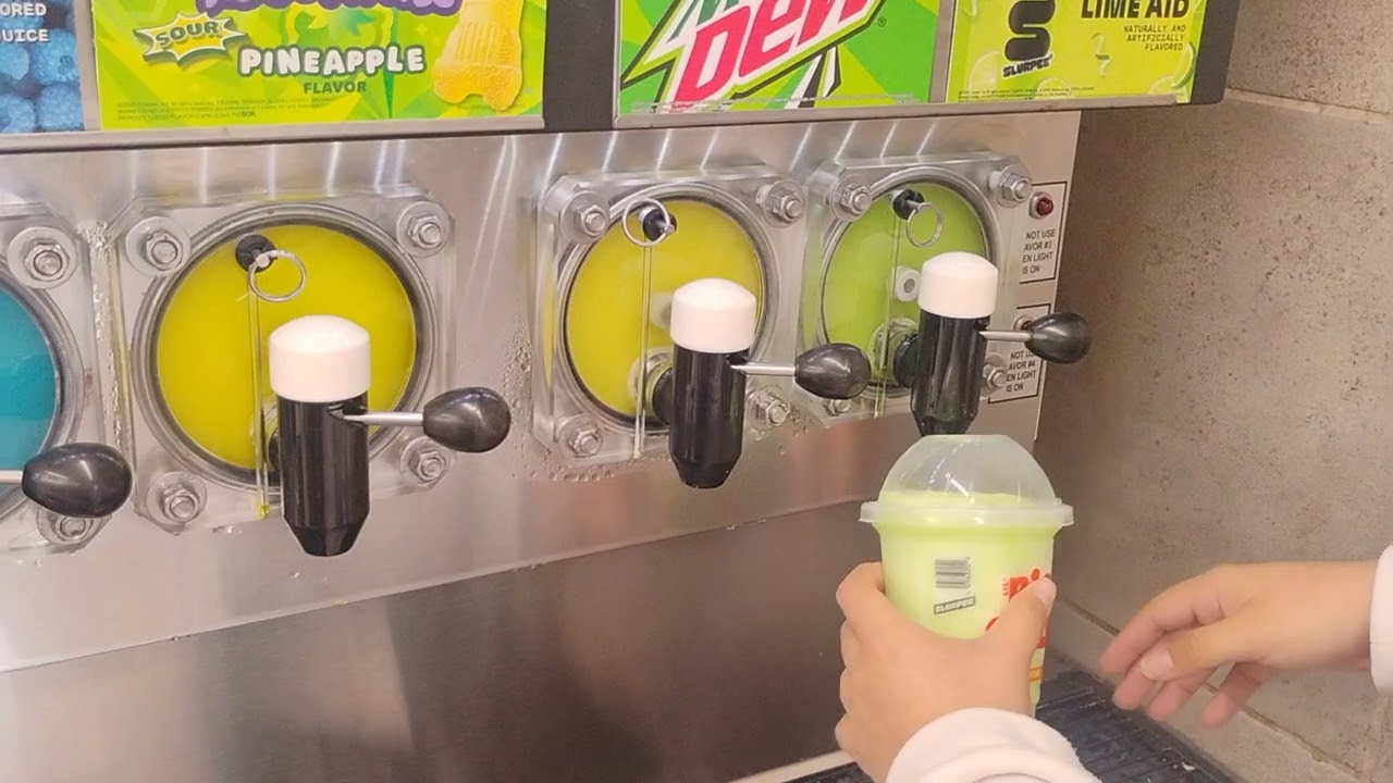 Sweet Lime Aide Slurpee from 7 Eleven in Carson St in Lakewood Ca