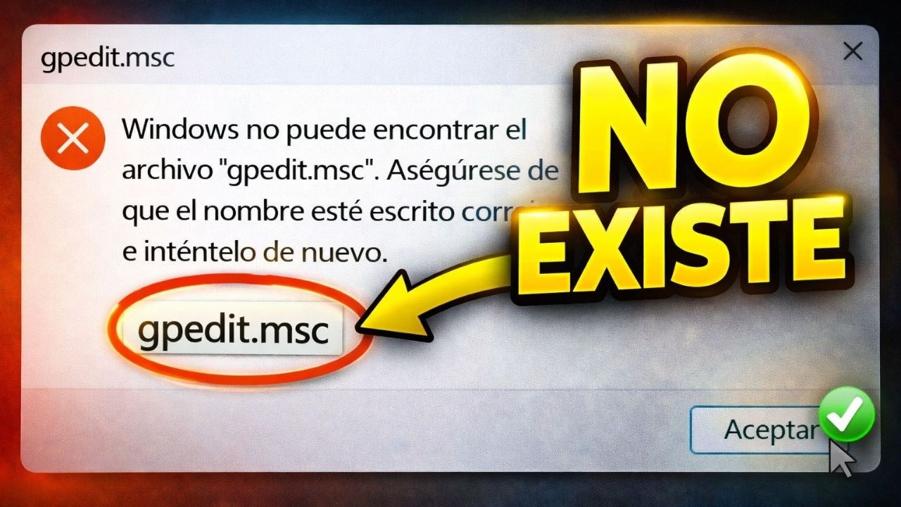 ✅ Habilitar GPEDIT.MSC en Windows 11 / Windows no puede encontrar el archivo Gpedit SOLUCION (2024)
