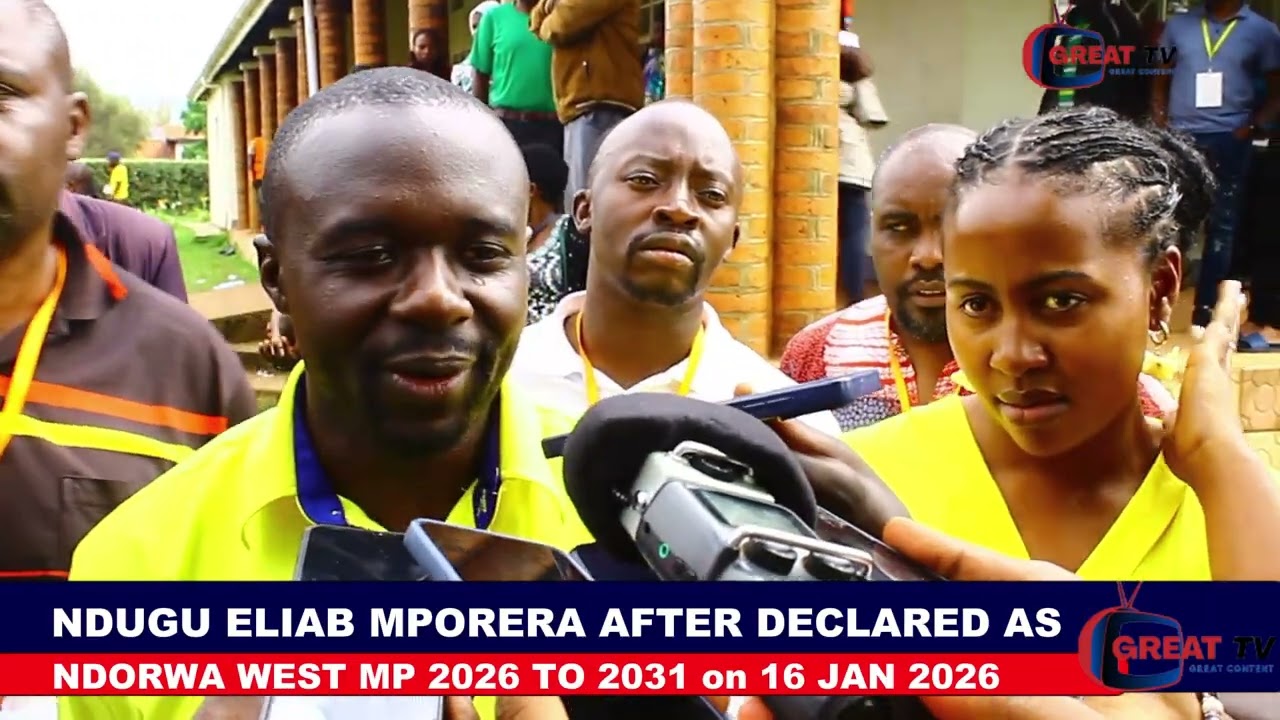 NDUGU ELIAB MPORERA AFTER BEING ANNOUNCED AS MEMBER OF PARLIAMENT
