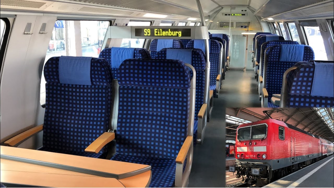 BR 143 mit Doppelstockwagen bei der S-Bahn Mitteldeutschland 2019: Mitfahrt S7 + S9 | Instagram