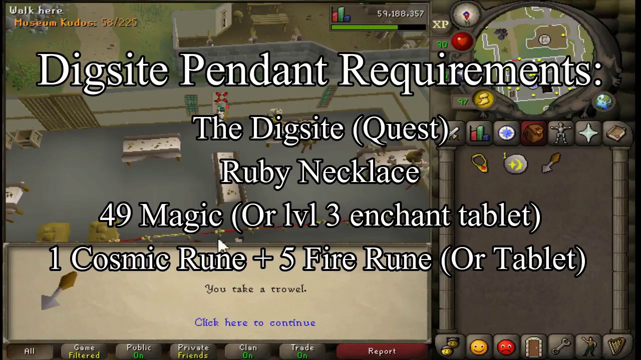 How To Get A Digsite Pendant [OSRS]