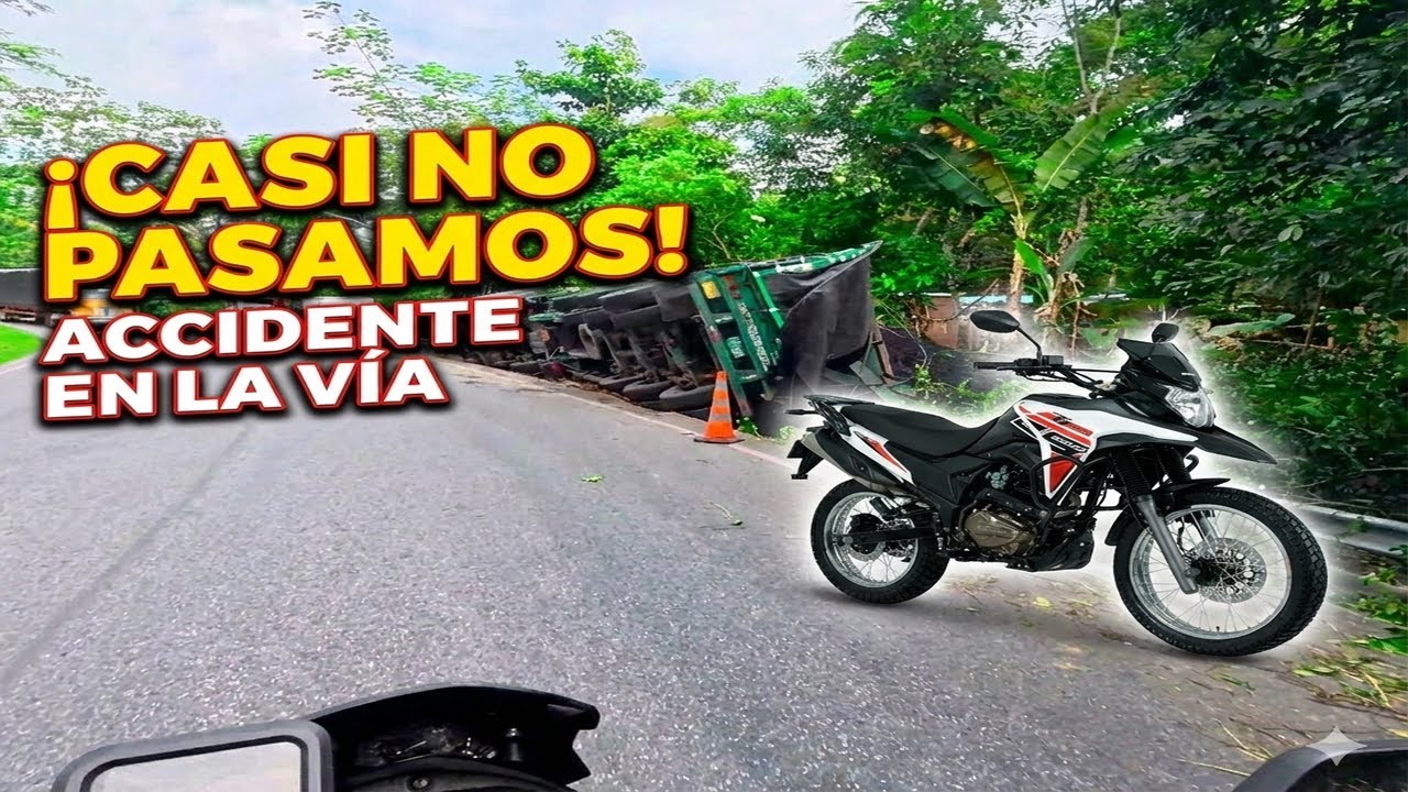 ¿QUÉ PASÓ EN LA VÍA? 😱 Accidente y llegada a Medellín | TTR 200 (Parte 2)