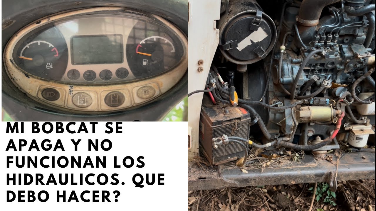 Mi Bobcat esta muerta, pérdida de funciones hidráulicas incluyendo movimientos, y se apaga