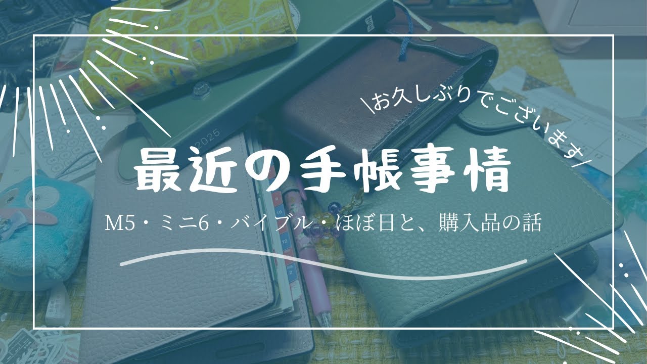 中身ぱらぱらしながら、最近使っていた手帳の紹介♪