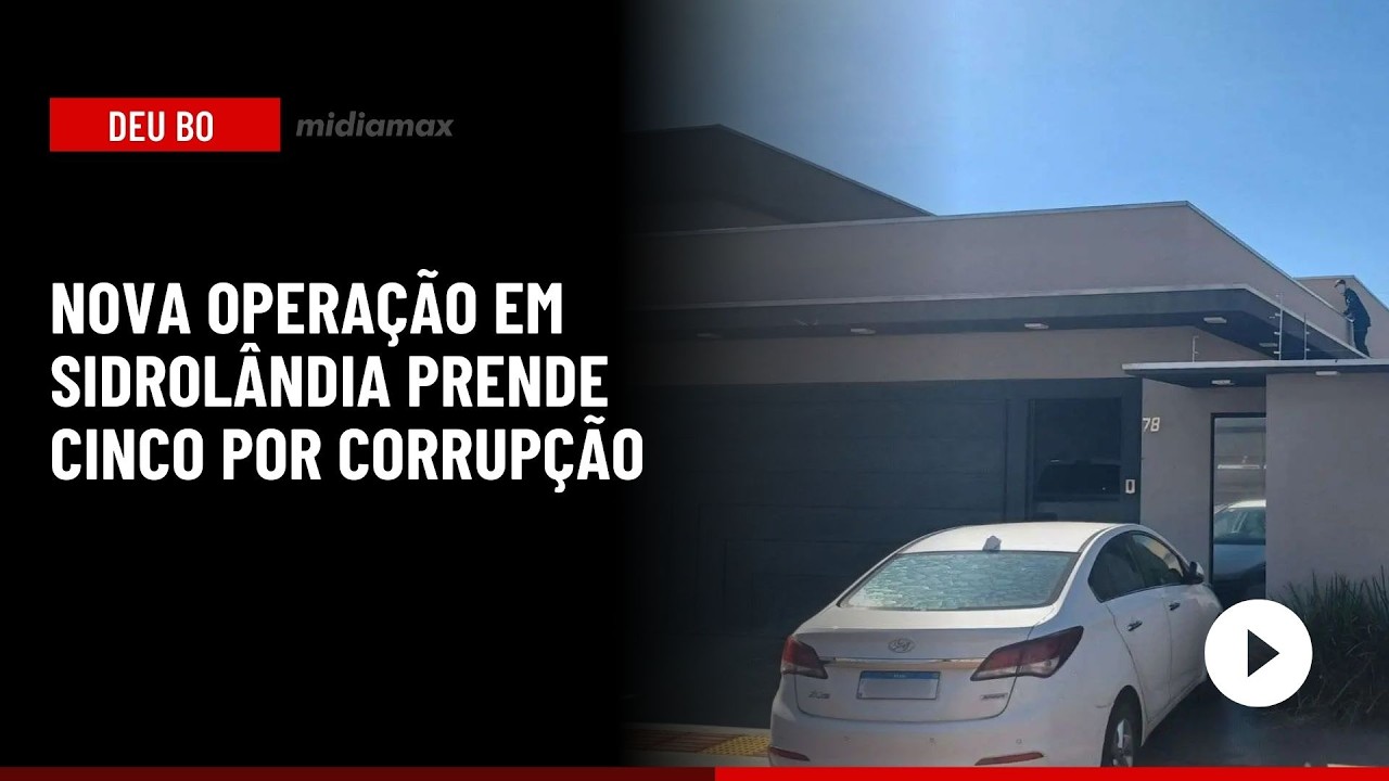 🔴 Midiamax Deu BO: nova operação em Sidrolândia prende cinco por corrupção