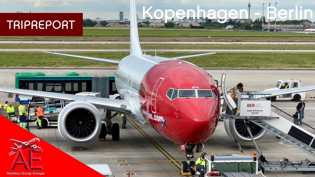 TRIP REPORT 4K | Norwegian Airlines Boeing 737MAX8 SE-RTO | Copenhagen - Berlin | 24.08.2025