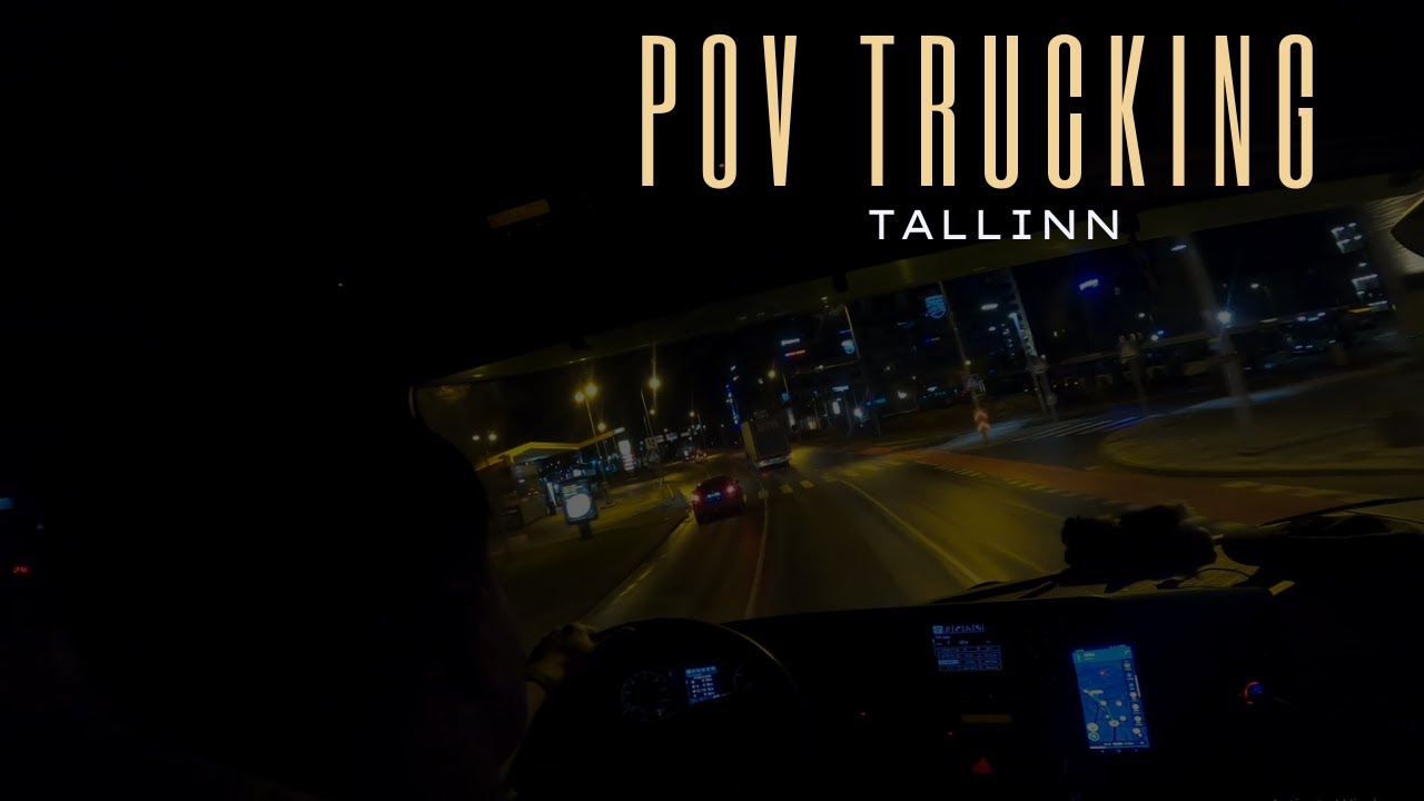 POV Silent Trucking MB ACTROS. ESTONIA TALLINN A TERMINAL FERRY - CENTER. #truck #trucking