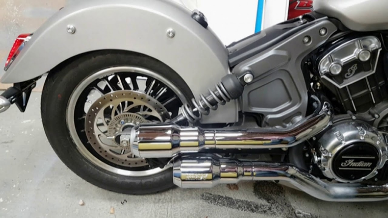 2017 INDIAN Scout Vance and Hines Grenades Exhaust Install
