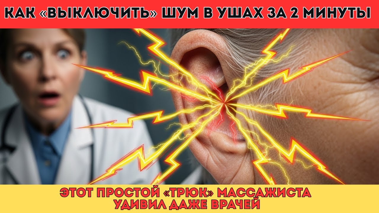 Как «выключить» шум в ушах за 2 минуты. Этот простой «трюк» массажиста удивил даже врачей