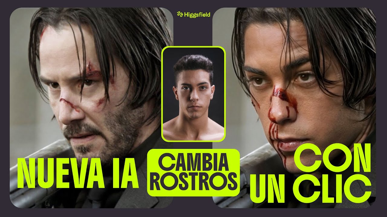 Face Swap AI / IA para Cambiar CARAS en Videos e Imágenes Gratis DeepFake / HIGGSFIELD FACESWAP