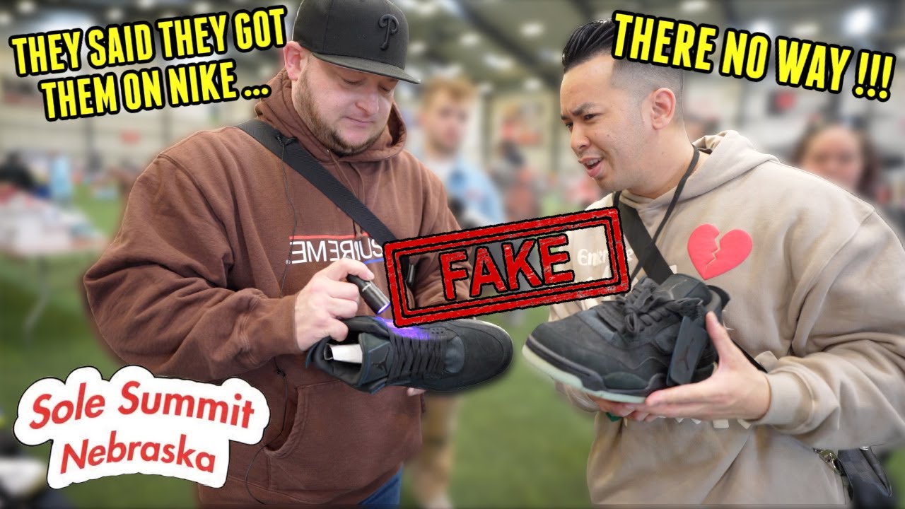 EXPOSING FAKE AIR JORDAN 4 KAWS AT SNEAKER EVENT IN NEBRASKA @SOLESUMMITNEBRASKA