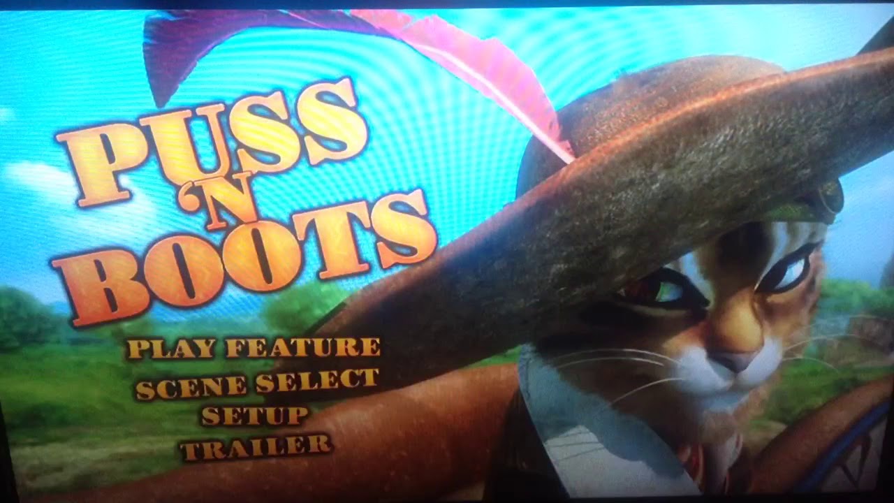 Opening To Puss N Boots 2008 UK DVD