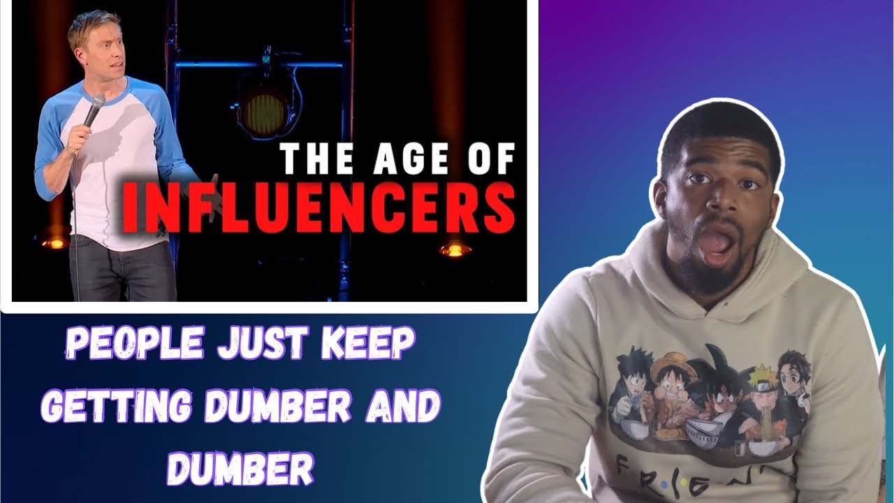 AMERICAN REACTS TO Russell Howard - We've Given Too Much Power To Morons