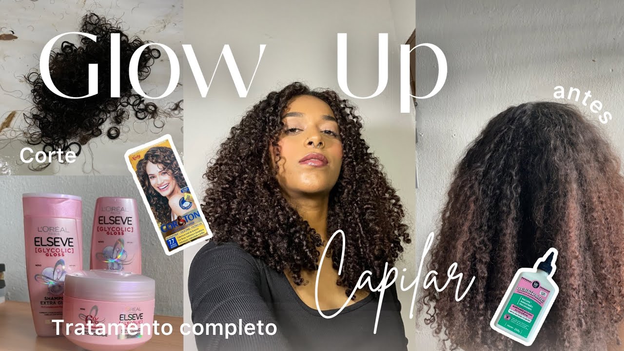 Glow Up Capilar 👩🏾‍🦱 | banho de brilho, corte, acidificação e muito mais | Rotina Capilar