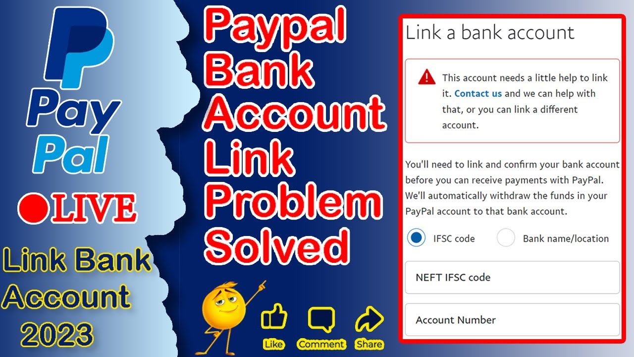 Live Proof ! Paypal Me Bank Account Link Kese Kare | Paypal Bank Account Link Problem Solved 2023