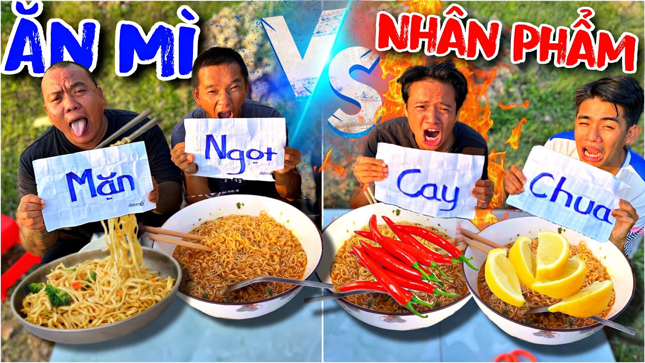 Thử Thách Ăn Mì Nhân Phẩm CHUA CAY MẶN NGỌT Người Ăn Nhanh Nhất Sẽ Được phần thưởng