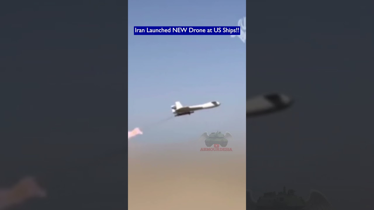 Iran Launches Missile and New Kamikaze Drone at US Destroyers