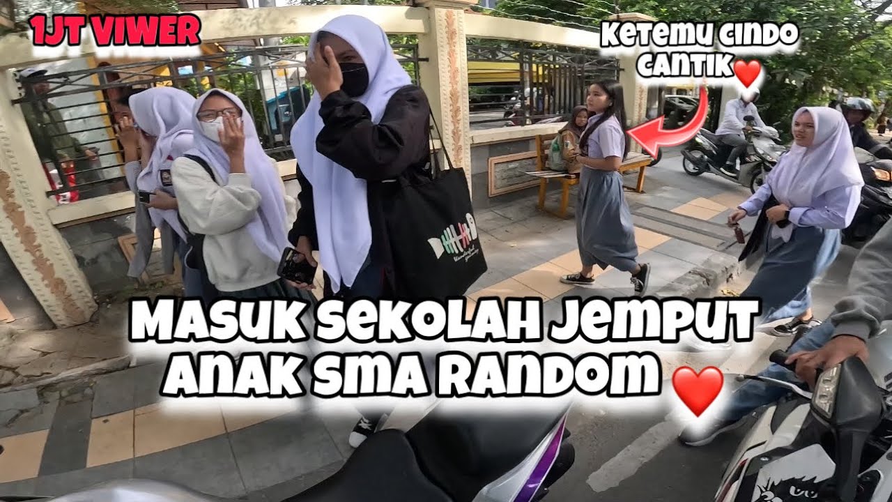 SATU SEKOLAH PADA LIATIN❗️BAWA ZX KE SEKOLAH JEMPUT DEDE GEMES 🔥|| Indonesia Motovlog (143)