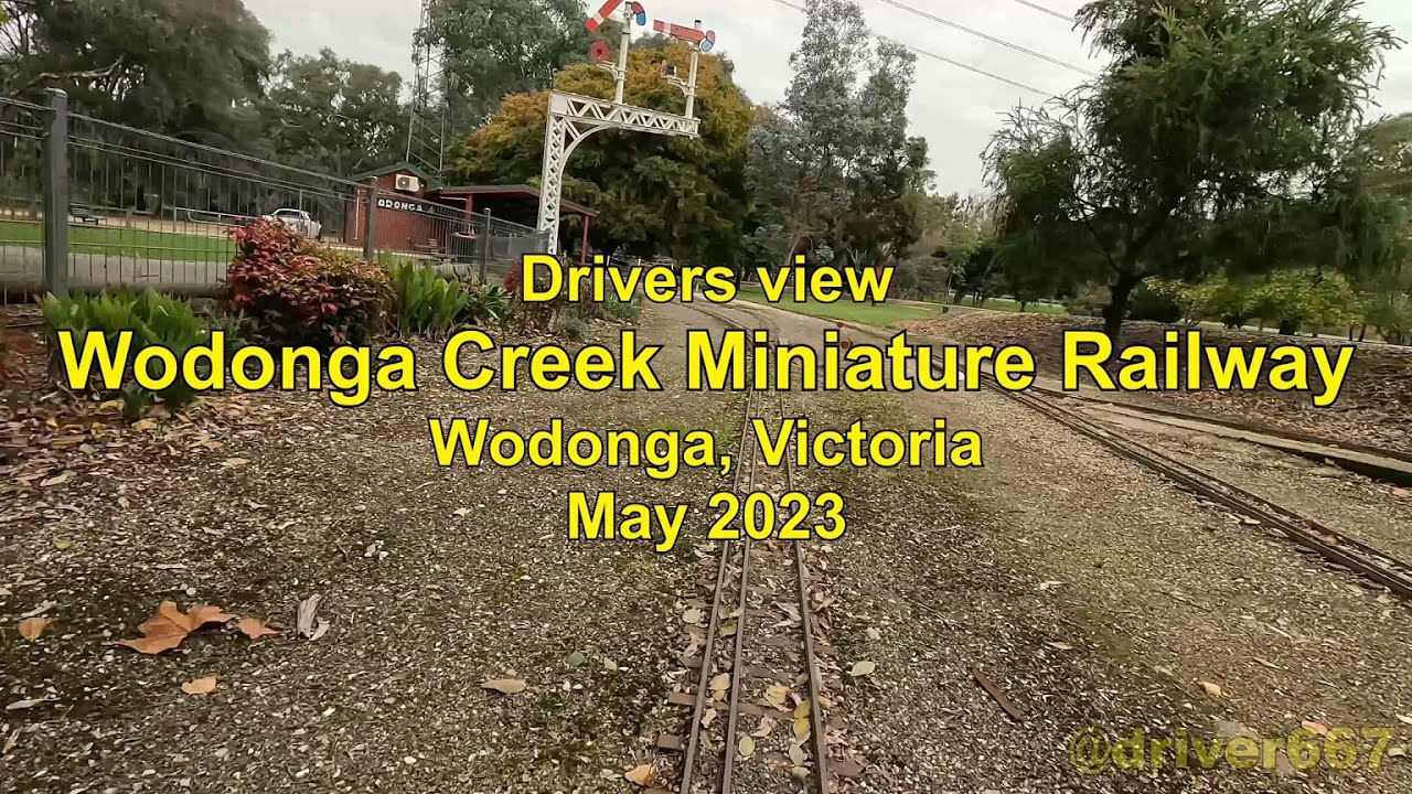 Wodonga Creek Miniature Railway, Drivers view