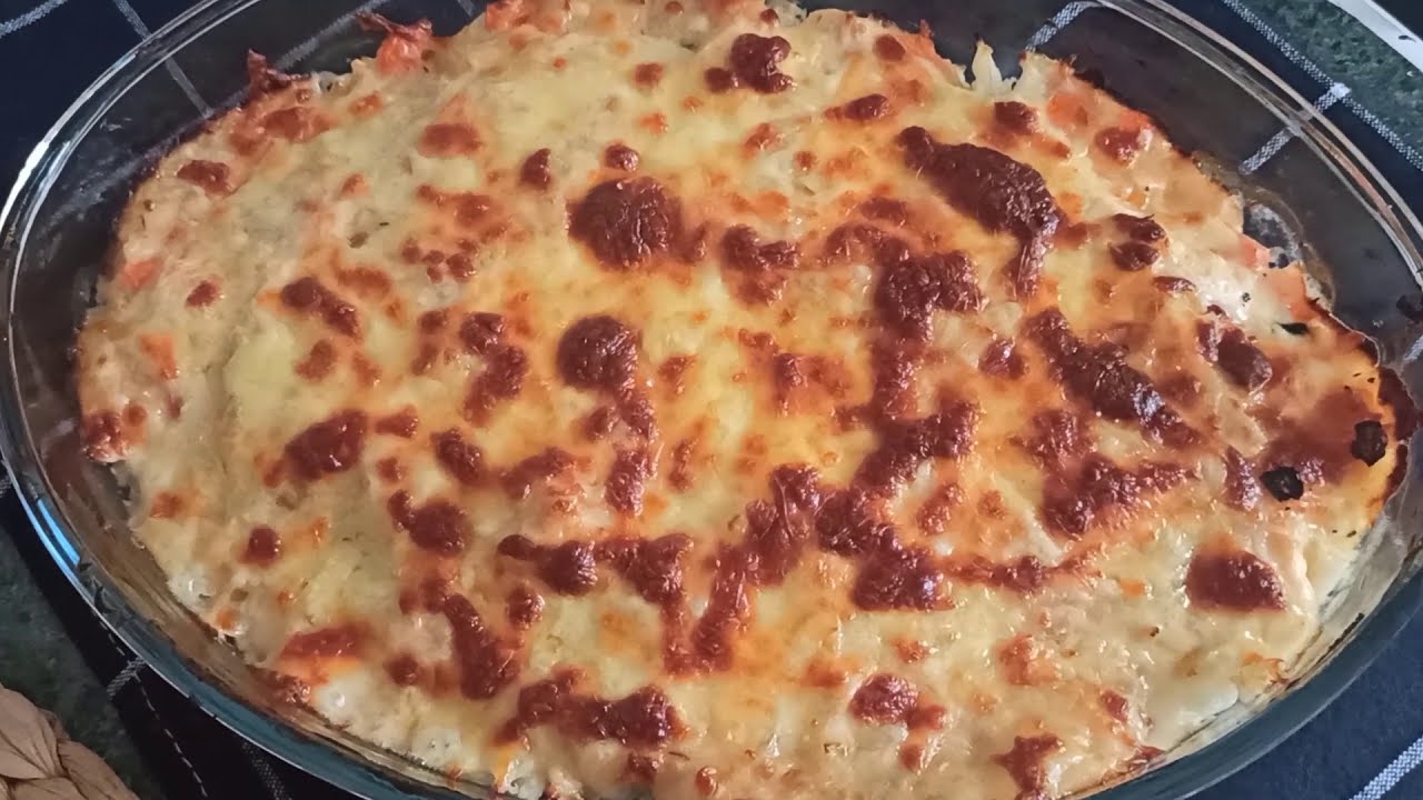 Beşamel soslu tavuklu karnabahar tarifi | Cauliflower and chicken with bechamel sauce 😋