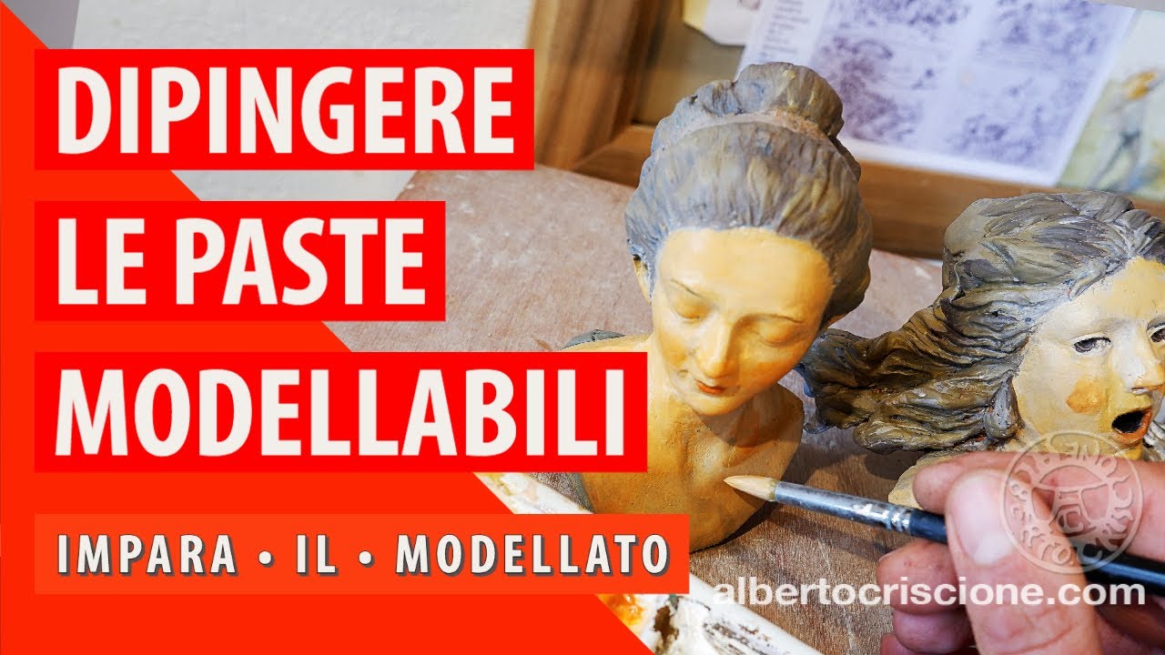 Dipingere le paste modellabili (das, argilla autoindurente e supersculpey) • IMPARA IL MODELLATO