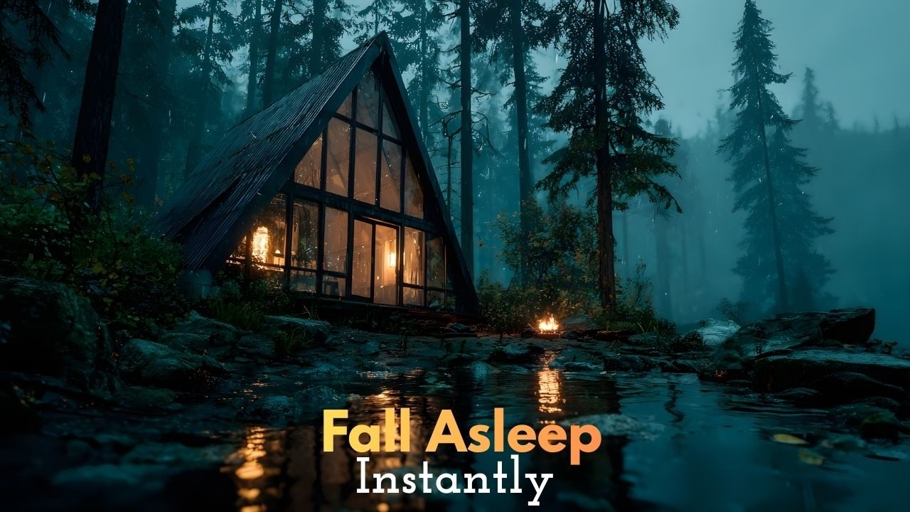 Heavy Rain & Deep Thunder – Tiny Glass Cabin (432Hz)