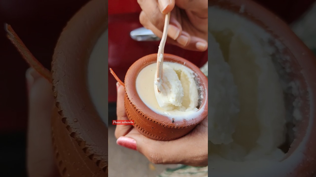 Junnu 😍😍 Dodla Junnu in a clay pot Rs.30📍Nellore #junnu #milk #foodie #nellore #matka #pot #tirupati