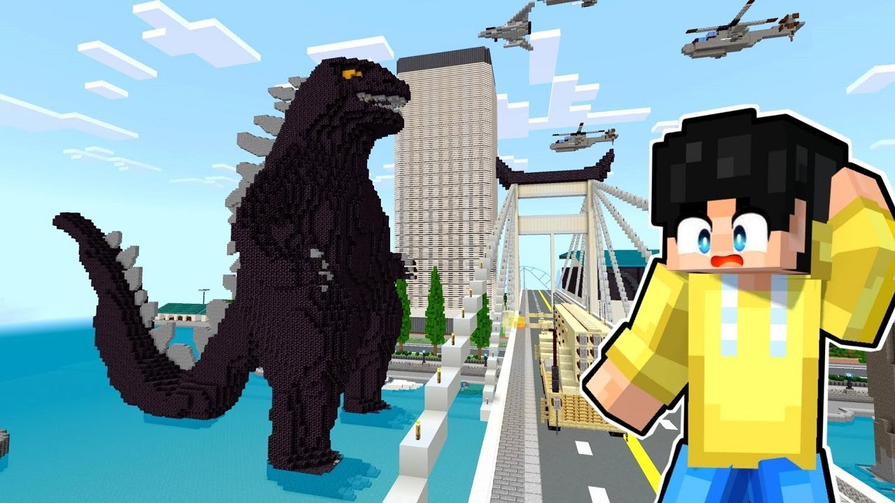 How Big Can Godzilla Get in Minecraft! (Tagalog)