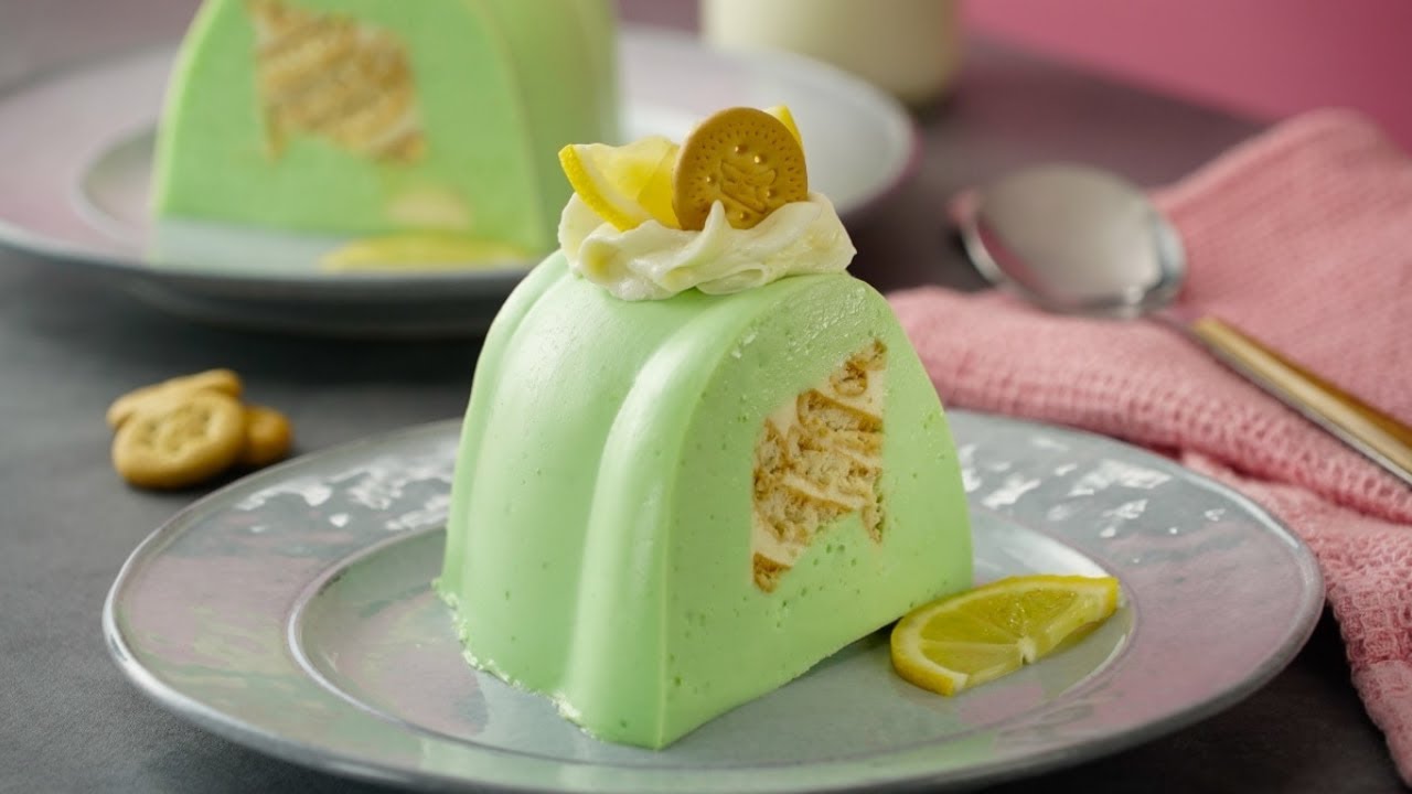 Gelatina mosaico de carlota de limón