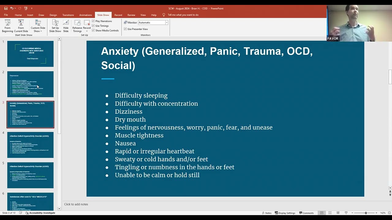 Co occuring Disorders by Dr  Brian Hendricks