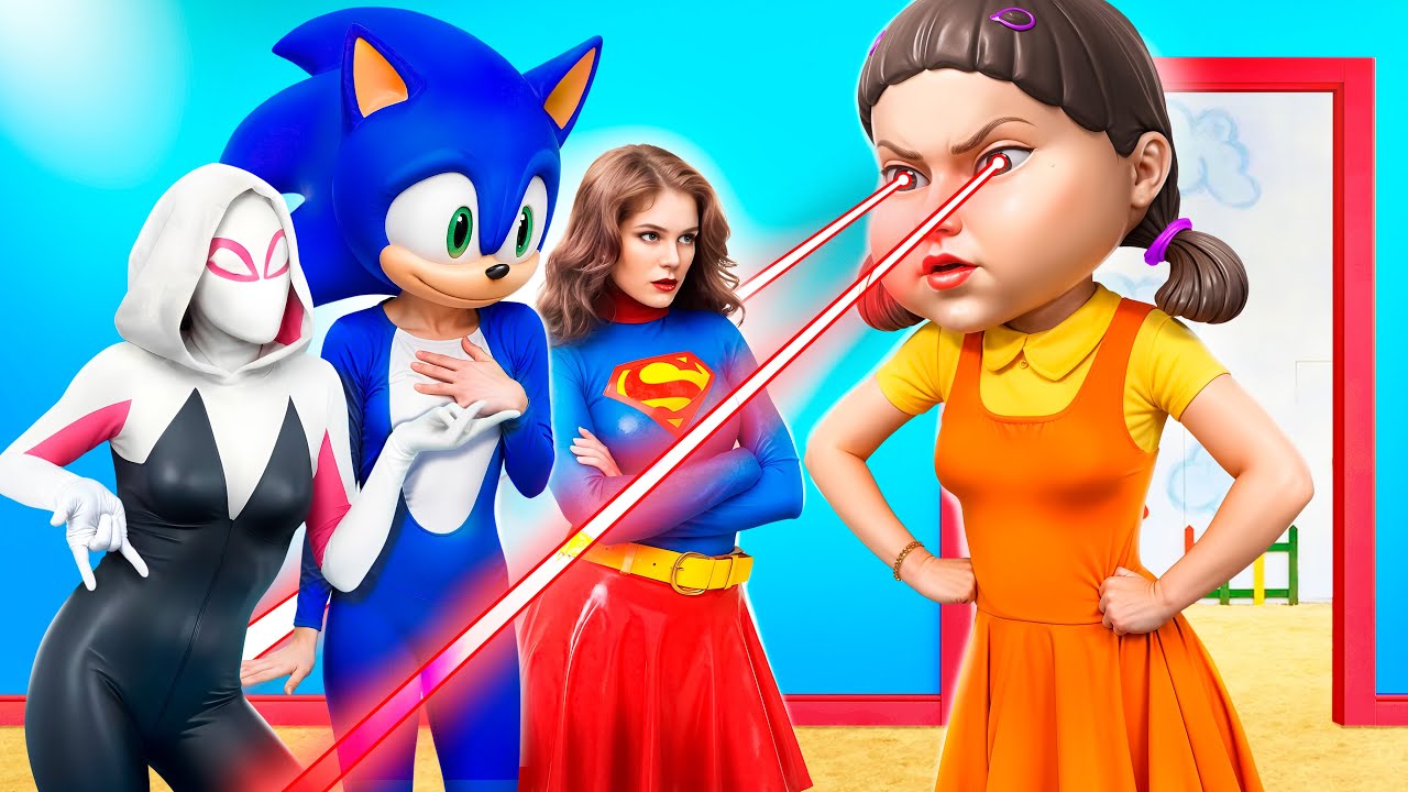 Lẻn Vào Squid Game: Mùa 3 / Siêu Anh Hùng Fake vs Siêu Anh Hùng Real!