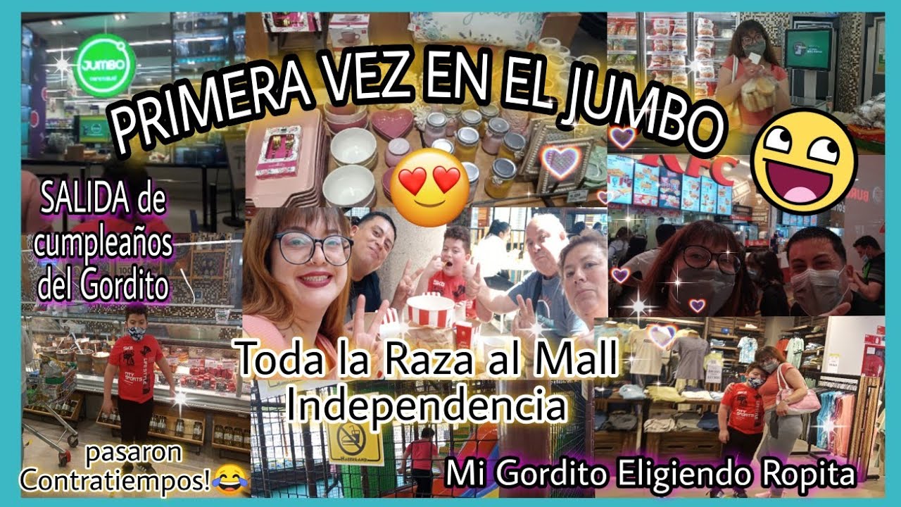 Mall Independencia y JUMBO😃de Compras!/Se le cayó el chupete 😁😂/En el Suelo tomo el Fresco!!🌞