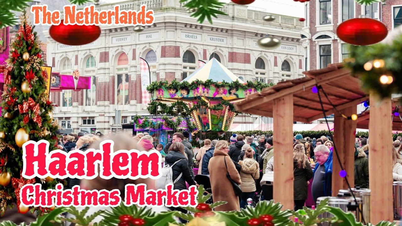 Haarlem Christmas Market Walking Tour|| Walking Santai