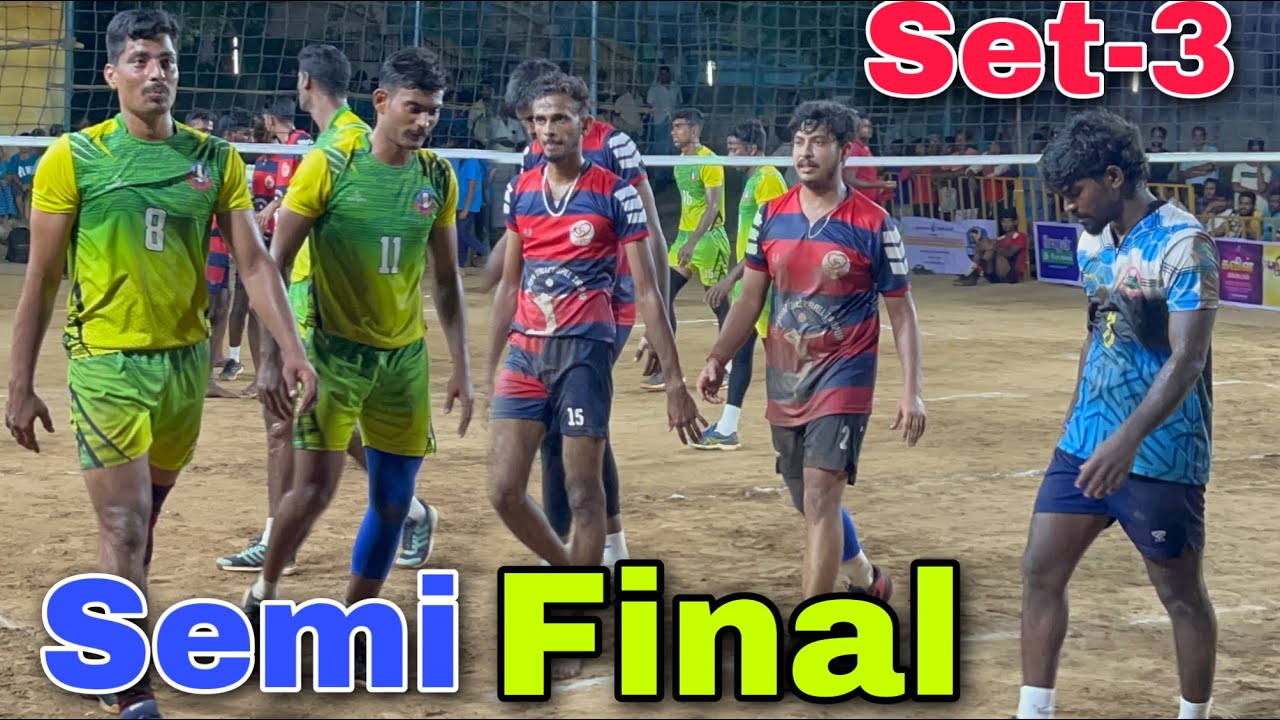 50k match | Semi-final set-3 | Mayiladuthurai vs Tamilnadu Police | Mr Love Volleyball