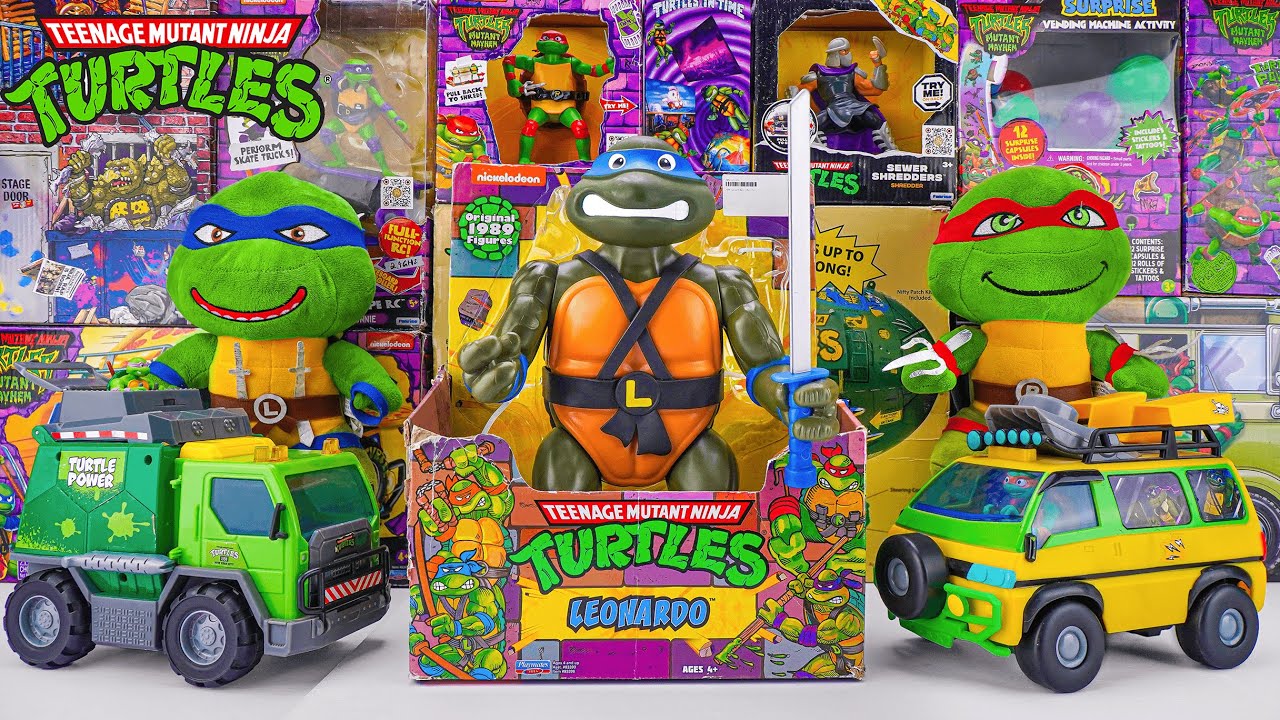 Unboxing Teenage Mutant Ninja Turtles | Secret Box of 4 Ninja Turtle Warriors | Battle Arena Playset