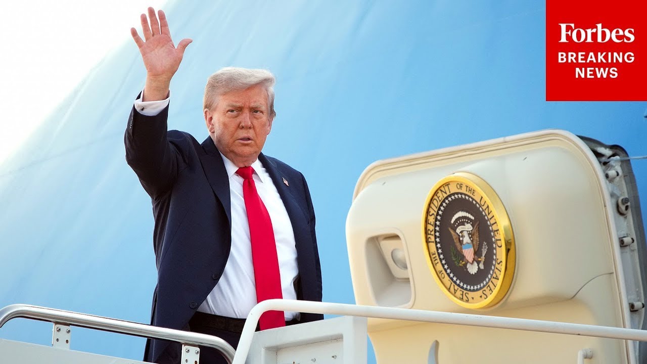 BREAKING NEWS: Trump Departs JBA On Air Force One En Route To Alaska For Summit With Russia’s Putin