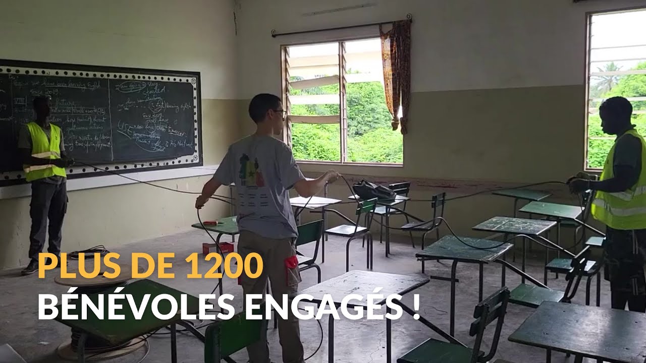 Les bénévoles d'Electriciens sans frontières