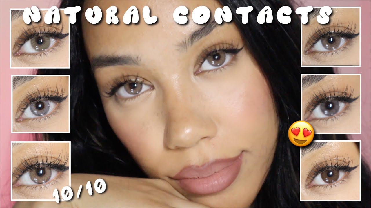 THE MOST NATURAL BROWN & GRAY LENSES FOR DARK EYES! | AMARA, ANESTHESIA, DIVA, BELLA ELITE +